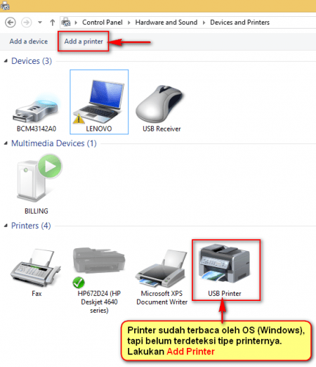 Tambah Install Printer LX 300 Di Windows BeeAccounting