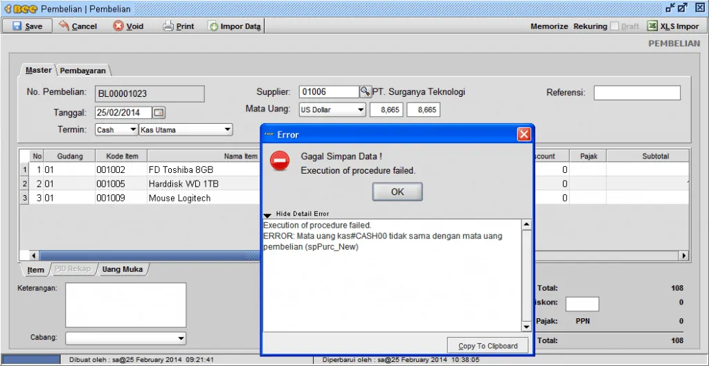 Transaksi Pembelian Beda Mata Uang Beeaccounting