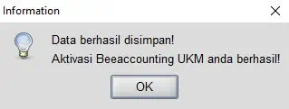 3. Berhasil Teraktivasi