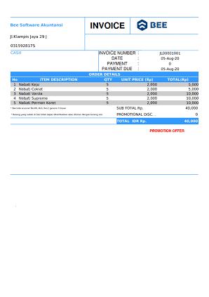 1. Invoice Penjualan Continuoes Form