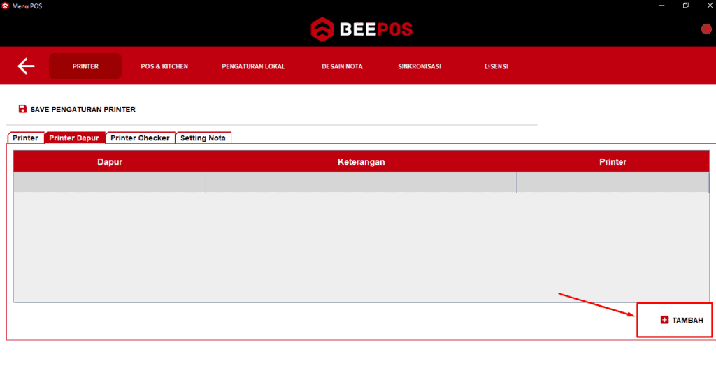 Setting Printer Dapur/ Print Kitchen Beepos Resto