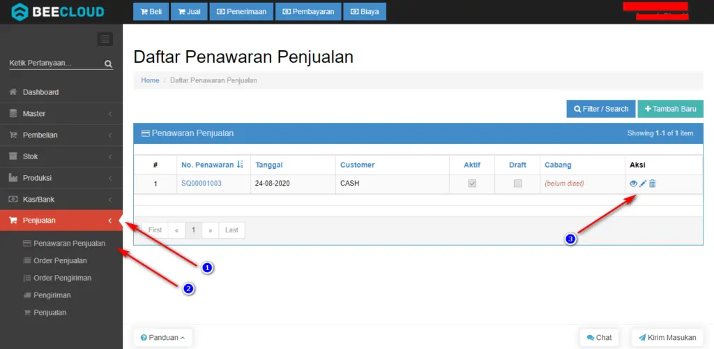 Membuat Proforma Invoice Pada Beecloud