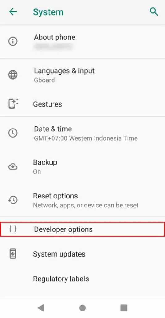 Cara Mengaktifkan / Pengaturan Mode Debug Android Version 9