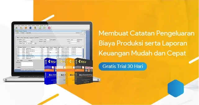 catat biaya produksi dan laporan keuangan mudah