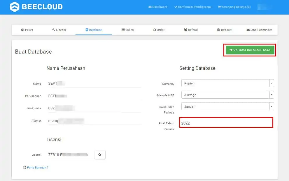 Cara Mengatur Tahun Periode - Beecloud