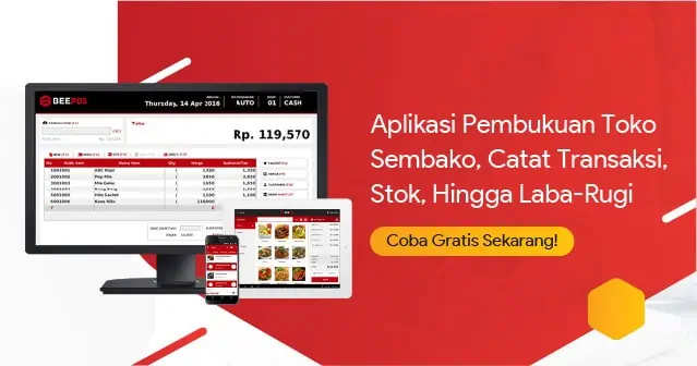 aplikasi sembako catat transaksi stok hingga laba rugi