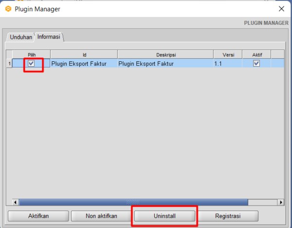 Cara Uninstall Plugin BeeAccounting