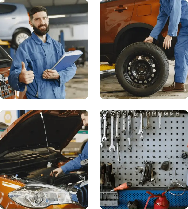 Bengkel Mobil Teknisi Gambar