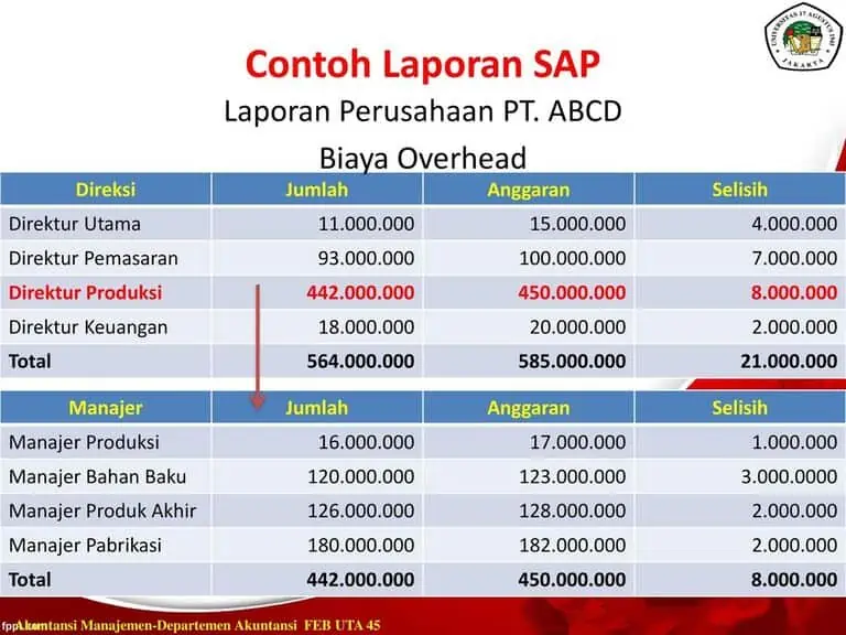 Contoh Laporan Sap