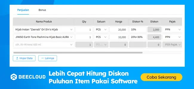 Bc Hitung Diskon Pakai Software