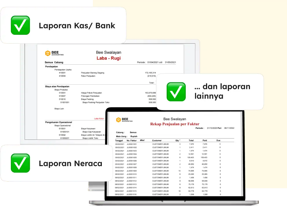 Buat Laporan 1x Klik Software Akuntansi