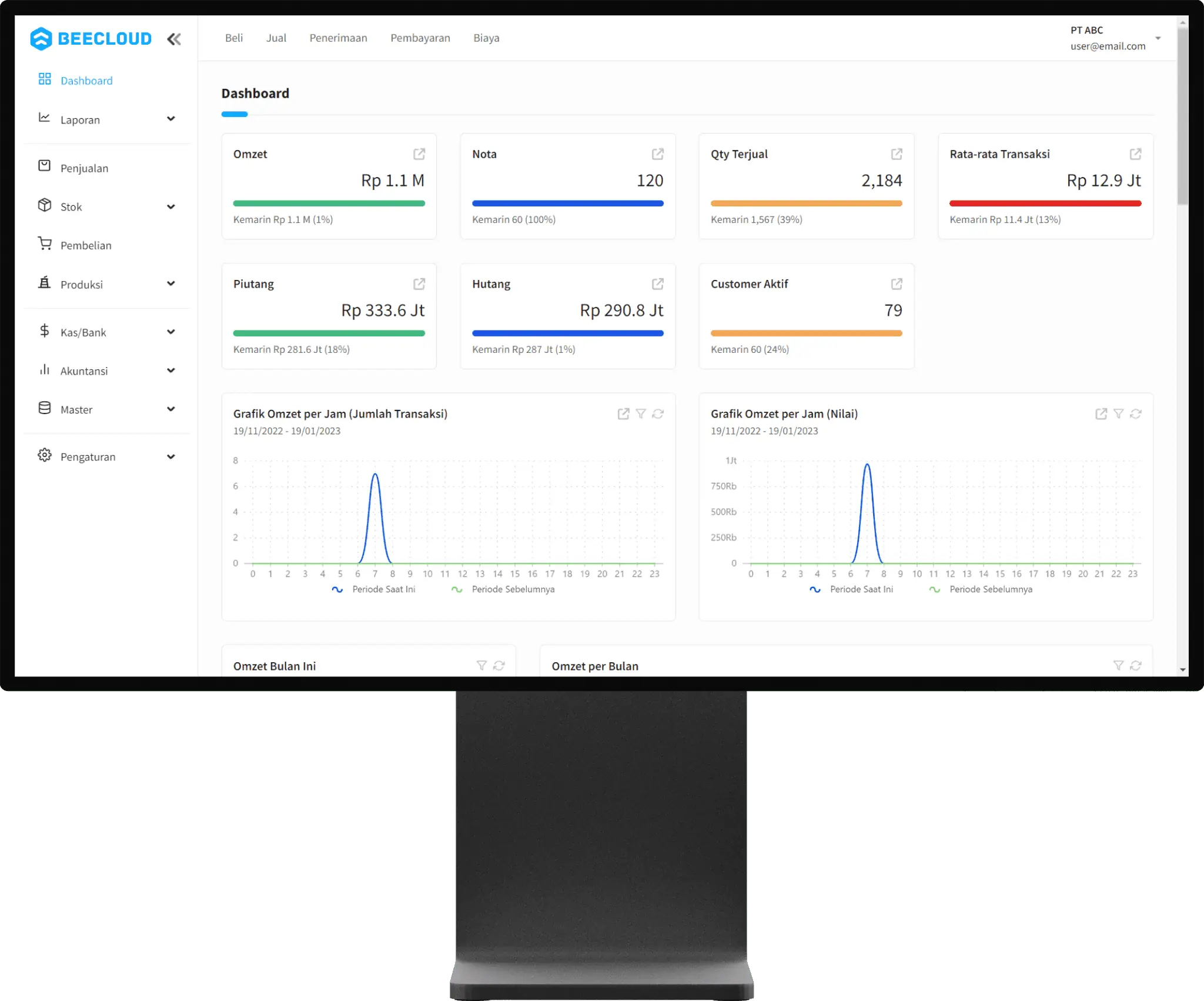 Beecloud 3.0 Dashboard