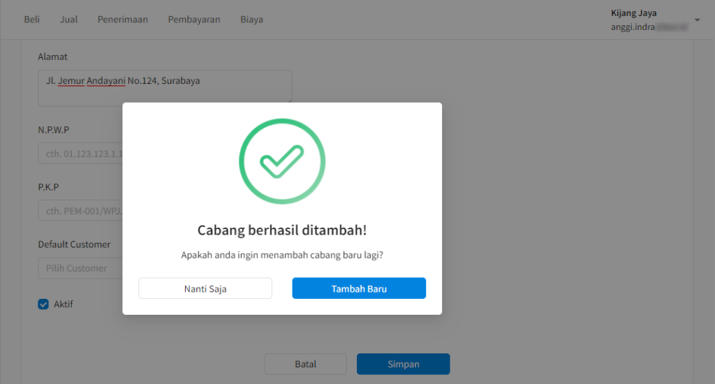 Cara Membuat Master Cabang Beecloud 3.0 - Bee.id