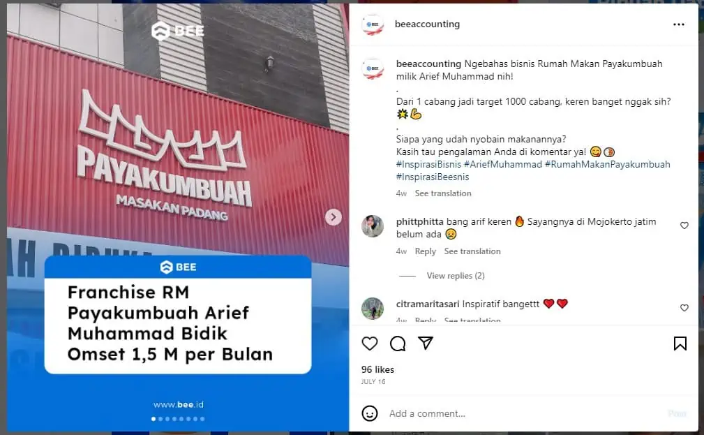 Kisah Inspiratif Konten Instargram