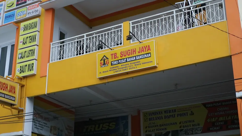 Tampak Depan Toko Sugih Jaya Sidoarjo