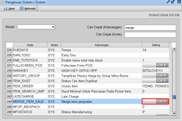 Pengaturan Qty Item Tergabung dan Terpisah Pada Penjualan Beeaccounting (Merger QTY)