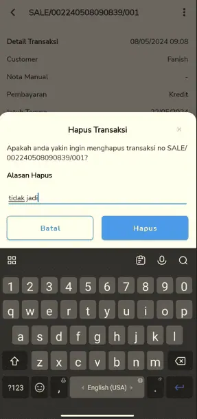 Edit Dan Hapus Transaksi Penjualan Pada Beecloud Sales Order