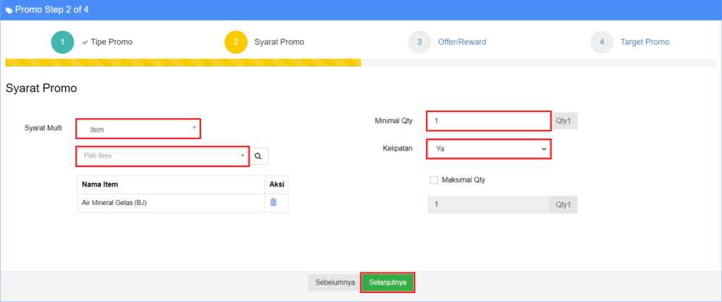 Pengaturan Plugin Promo Diskon Item - Beecloud