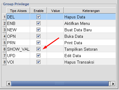 Setting Hak Akses Hilangkan Saldo Pemasukan dan Saldo Akhir Kasir Beeaccounting