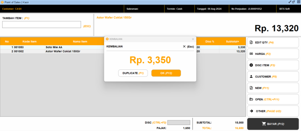 Setting Salesman Kosong Penjualan POS Beeaccounting