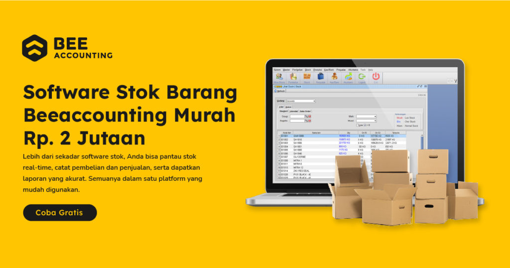 Software Stok Barang Beeaccounting Web