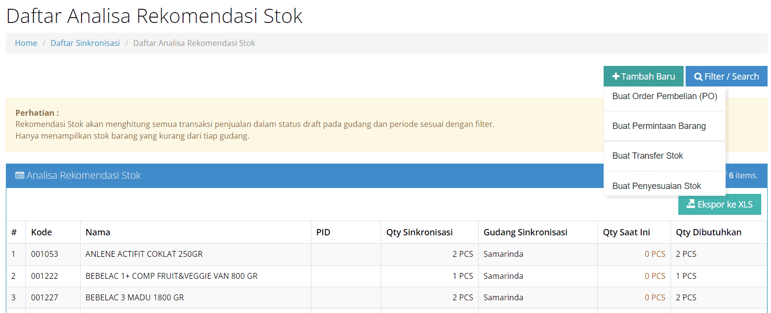 Update Agustus Beecloud 2.0 Tambah Order & Transfer Stok Pada Rekomendasi Stok