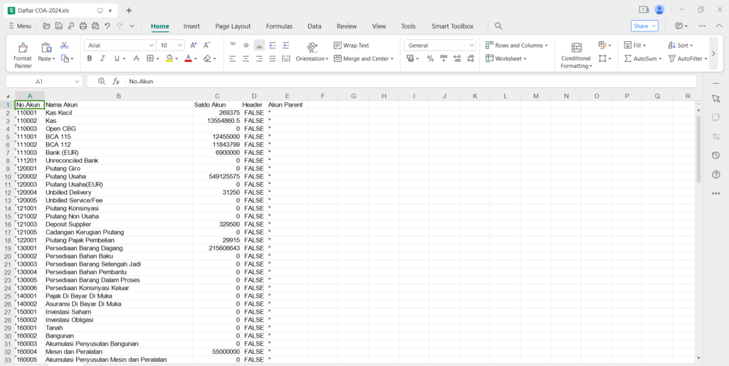 Cara Ekspor Daftar Akun Akuntansi (COA) - Beeaccounting