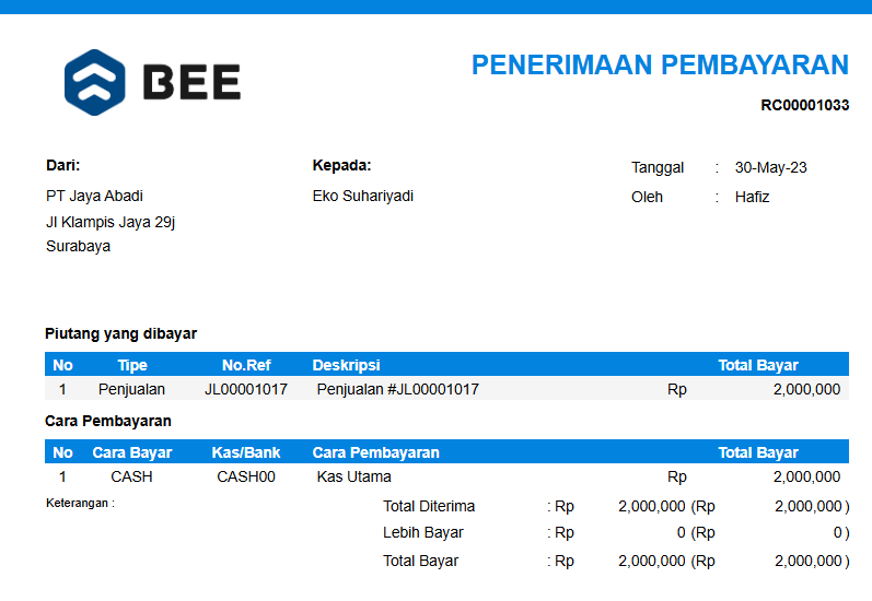 Update Oktober 2024 Nota Pelunasan Piutang