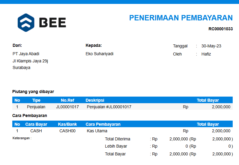 Update Oktober 2024 Nota Pelunasan Piutang