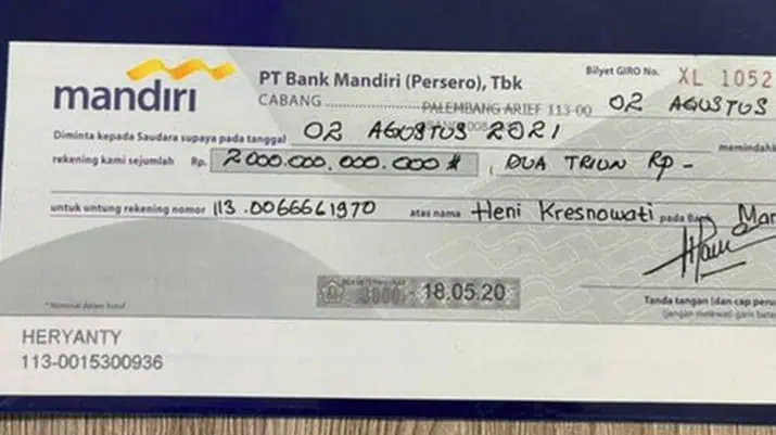 Macam-macam bukti transksi Bilyet Giro