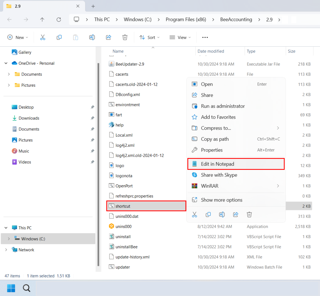 Penyesuaian Load Memory Program Beeaccounting