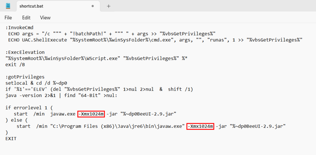 Penyesuaian Load Memory Program Beeaccounting