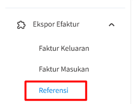 Menu Efaktur