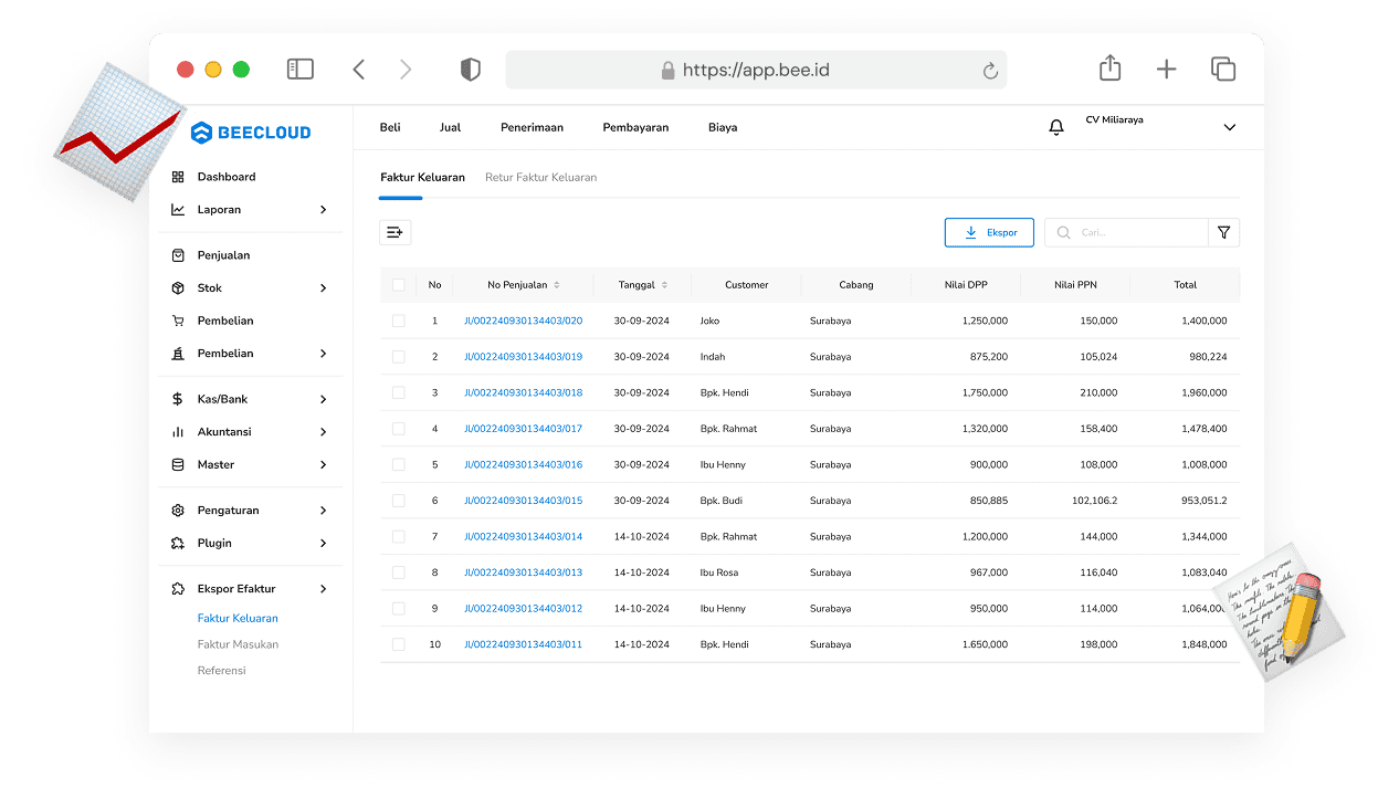 Ilustrasi Plugin Efaktur Di Beecloud 3.0