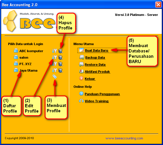 Membuat Database Baru