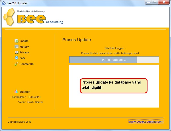 Updater Beeaccounting Melalui CMD di Win7