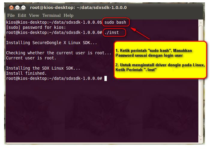 Instalasi Dongle BeeAccounting di Linux