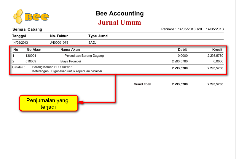 Cara Input Penggunaan/Pengeluaran Barang untuk Promosi di BeeAccounting