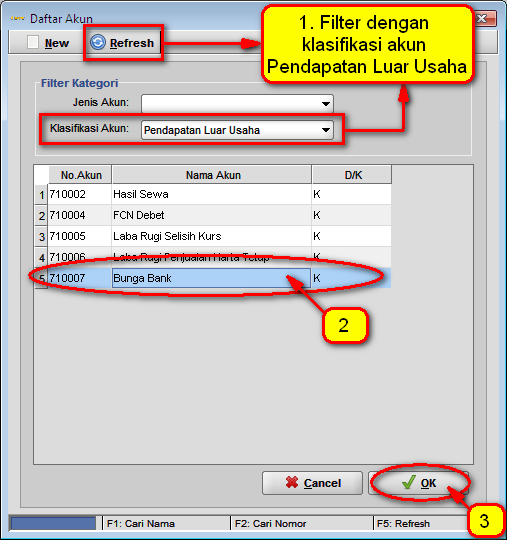 Cara Input Bunga Bank di BeeAccounting