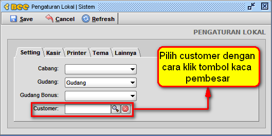 Setting Harga Per Cabang di BeeAccounting