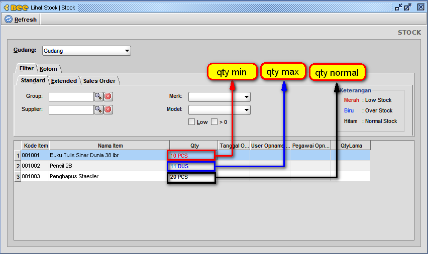 Cara Setting Qty Min dan Qty Max di BeeAccounting