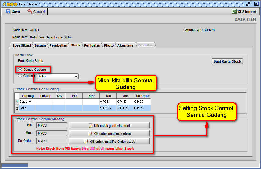 Cara Setting Qty Min dan Qty Max di BeeAccounting