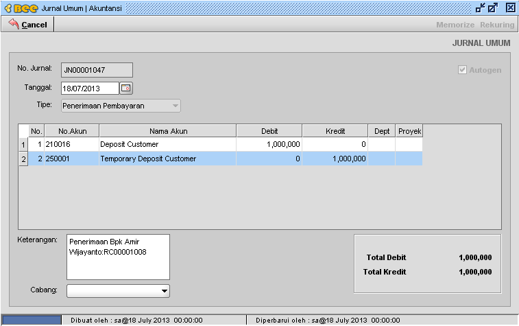 Cara Mengembalikan Uang Lebih Bayar Customer di BeeAccounting