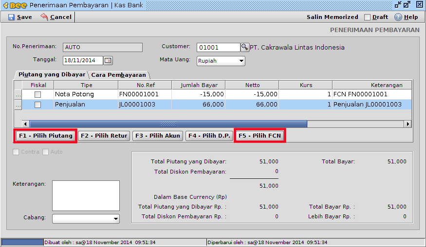 Retur Penjualan Tanpa Nota Invoice